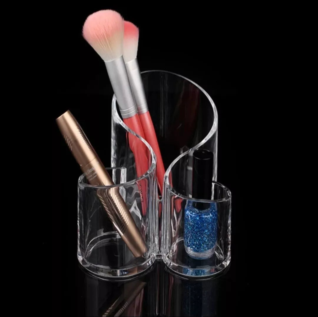 Organizador Brochas Maquillaje Acrílico Lápiz