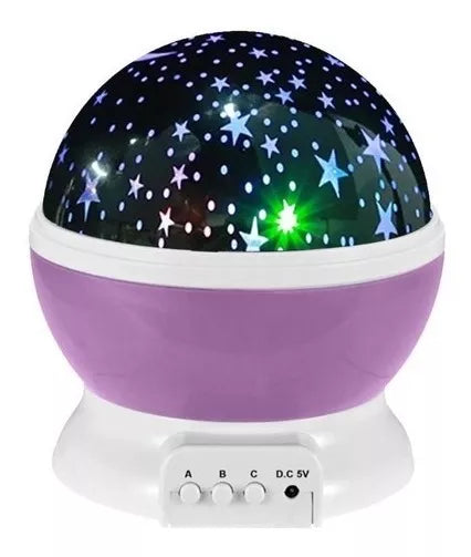 Lámpara Espantacucos Proyector Estrellas Niños Noche