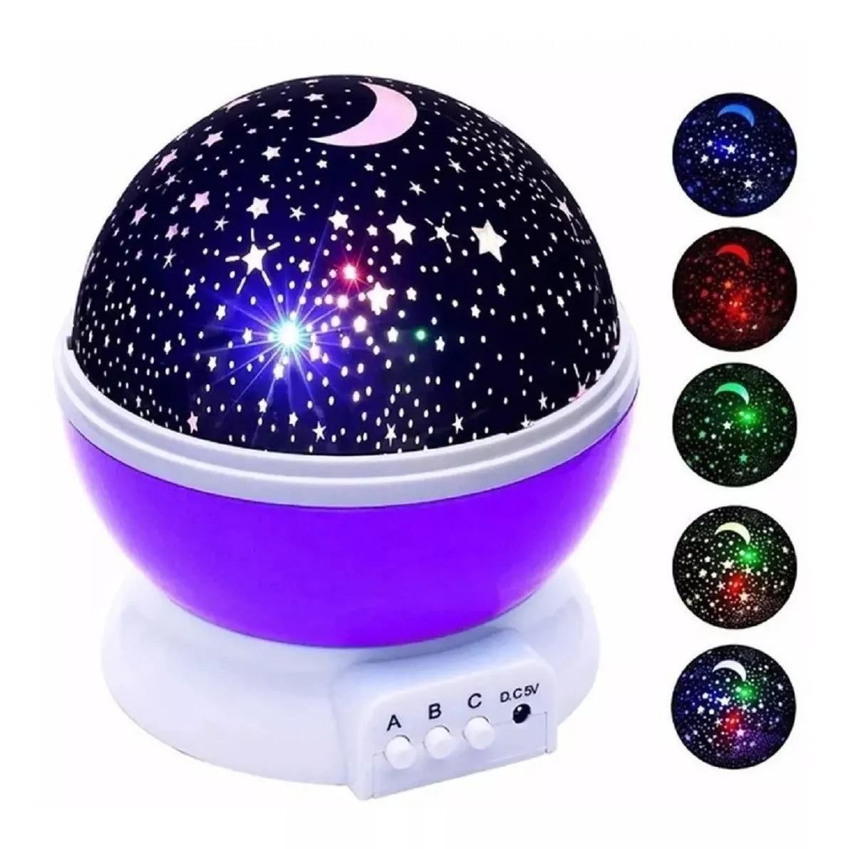 Lámpara Espantacucos Proyector Estrellas Niños Noche