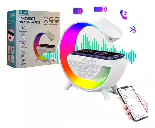 Lámpara parlante G LED Recargable Altavoz Bluetooth
