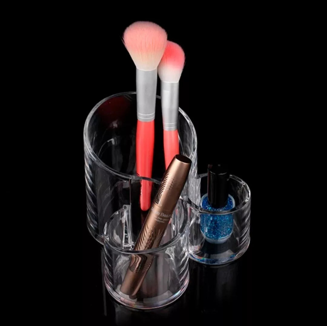Organizador Brochas Maquillaje Acrílico Lápiz