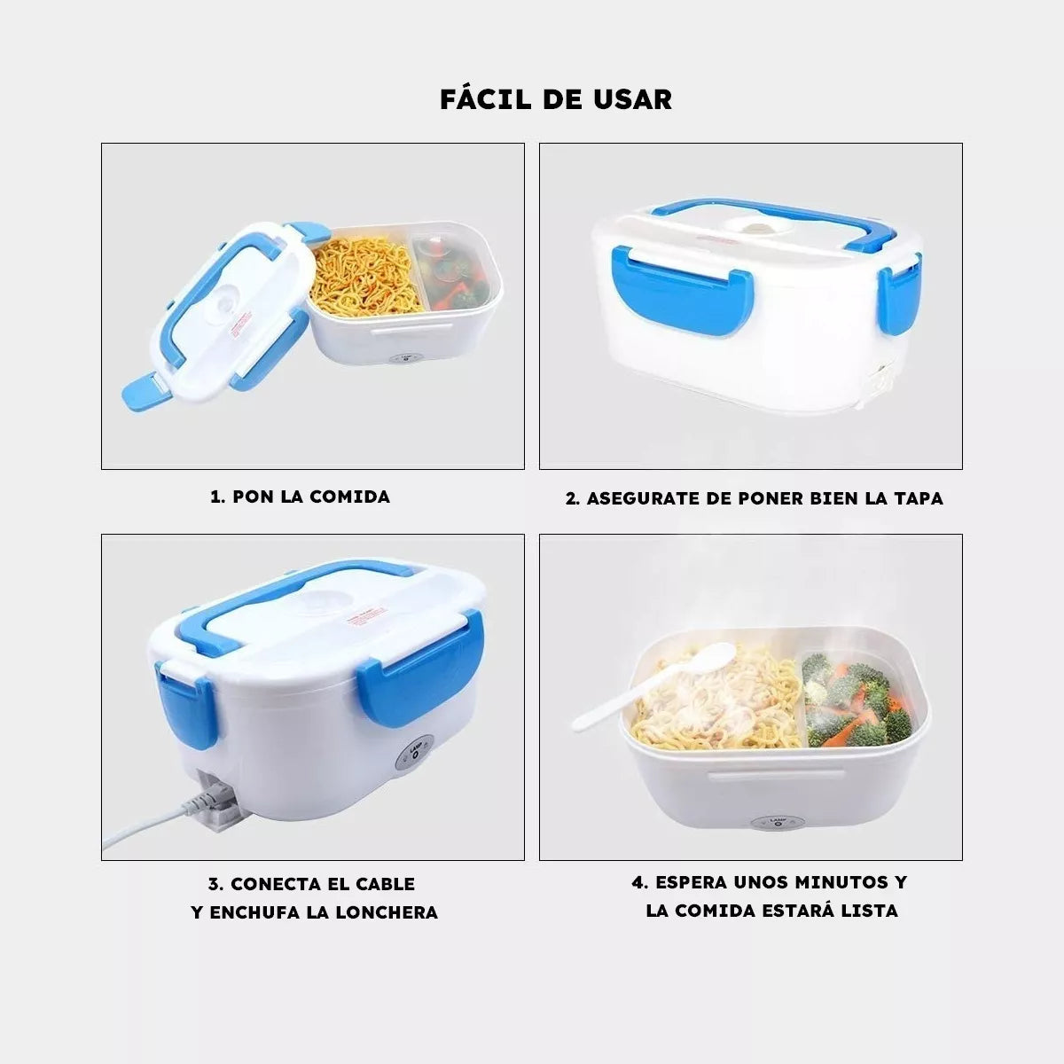 Lonchera Eléctrica Portátil Calentar Comida 220V