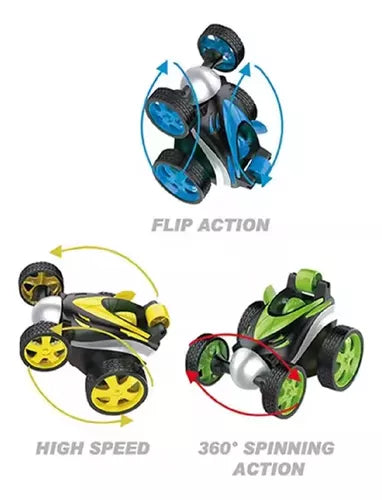 Auto A Control Remoto Autos Locos 360 Grados Stunt Car
