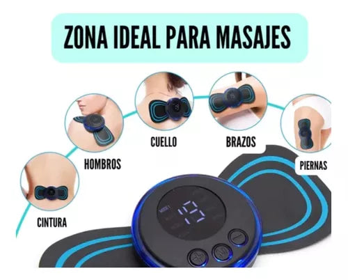 Mini Electroestimulador Muscular Masaje Corporal