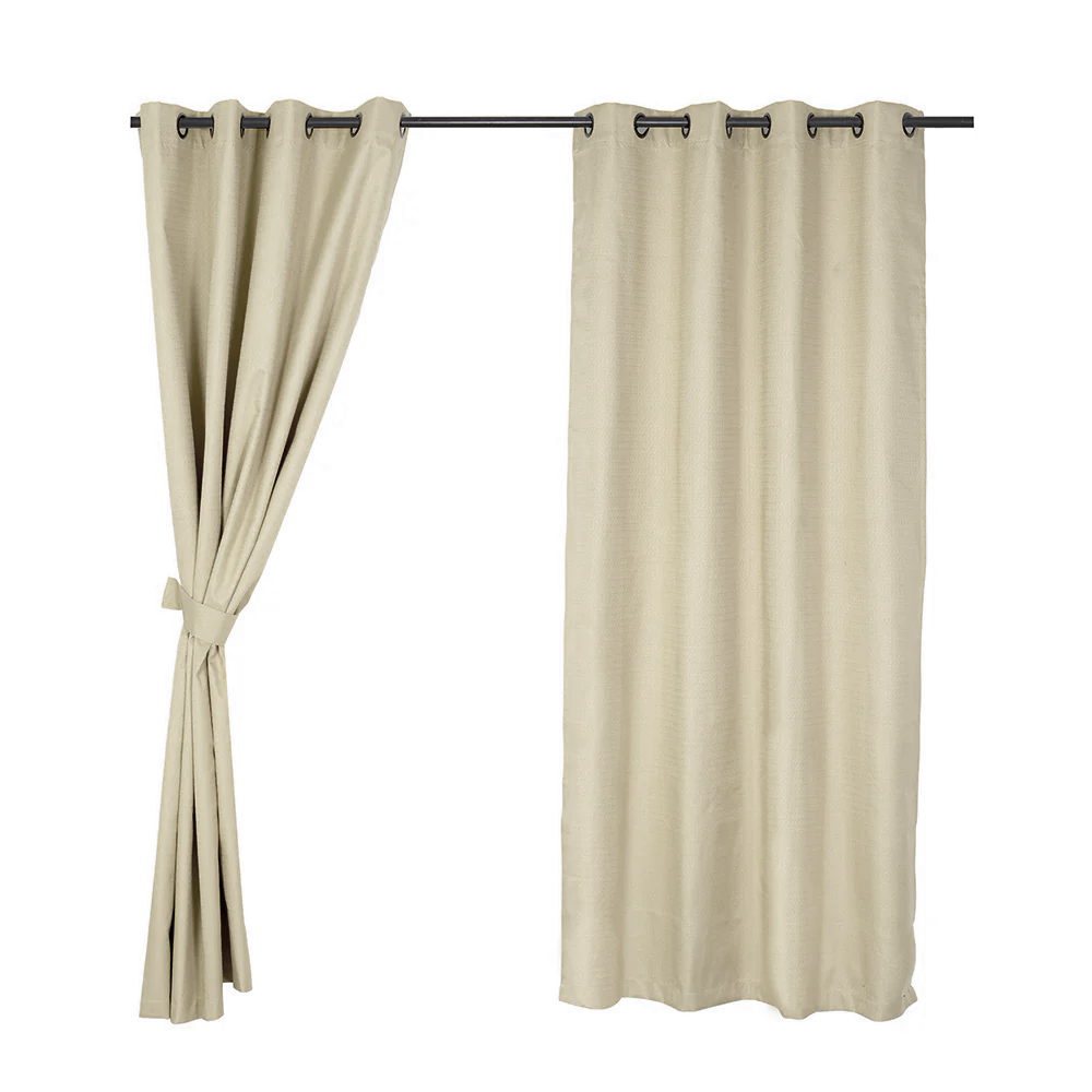 Cortina BlackOut 2 Paños 135x225 cm Gris Claro