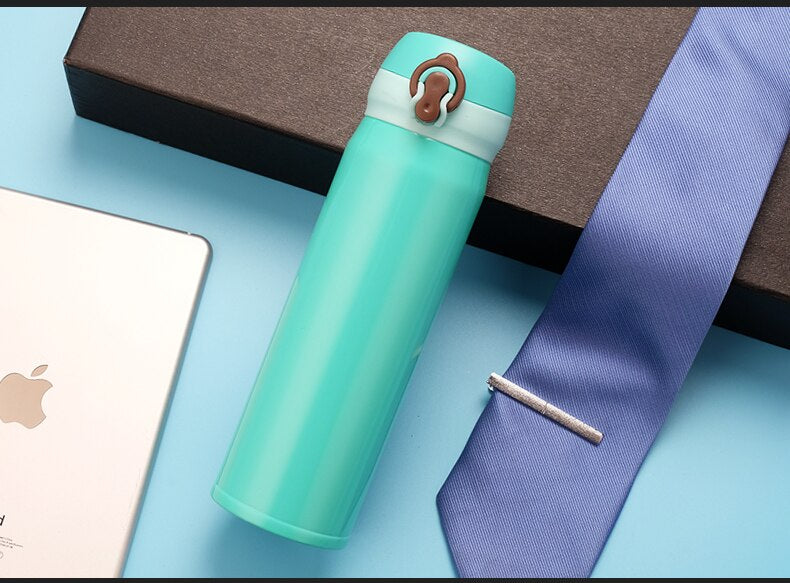 Termo Acero Inox 500ml. Frío/Calor Portátil Turqueza