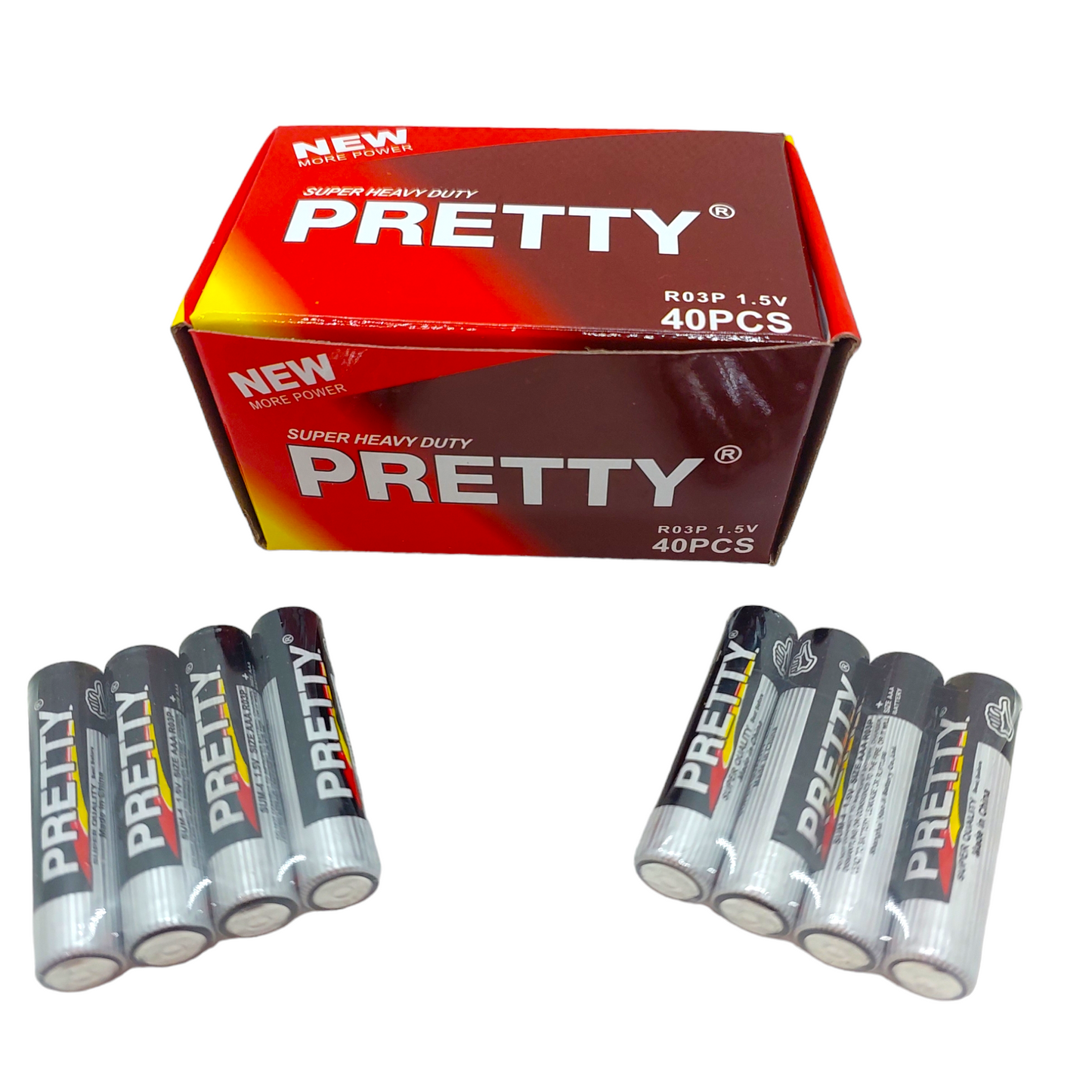 Pack 40 Pilas AAA Alcalinas 1.5V Pretty | Multiuso