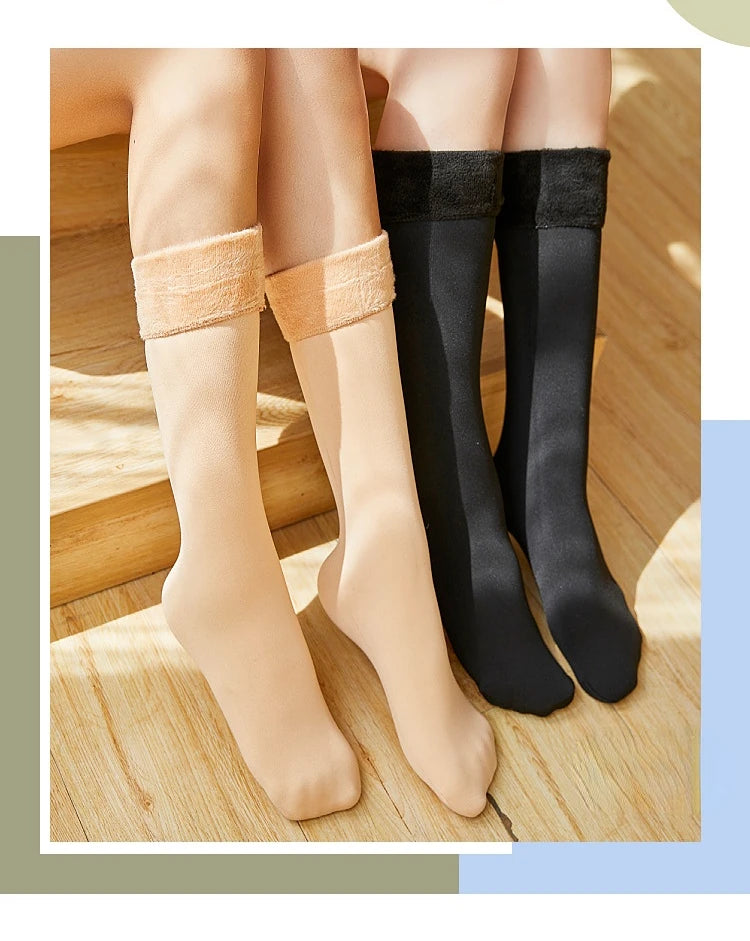 Pack 2 Calcetines Mujer Forro Afelpado Térmico