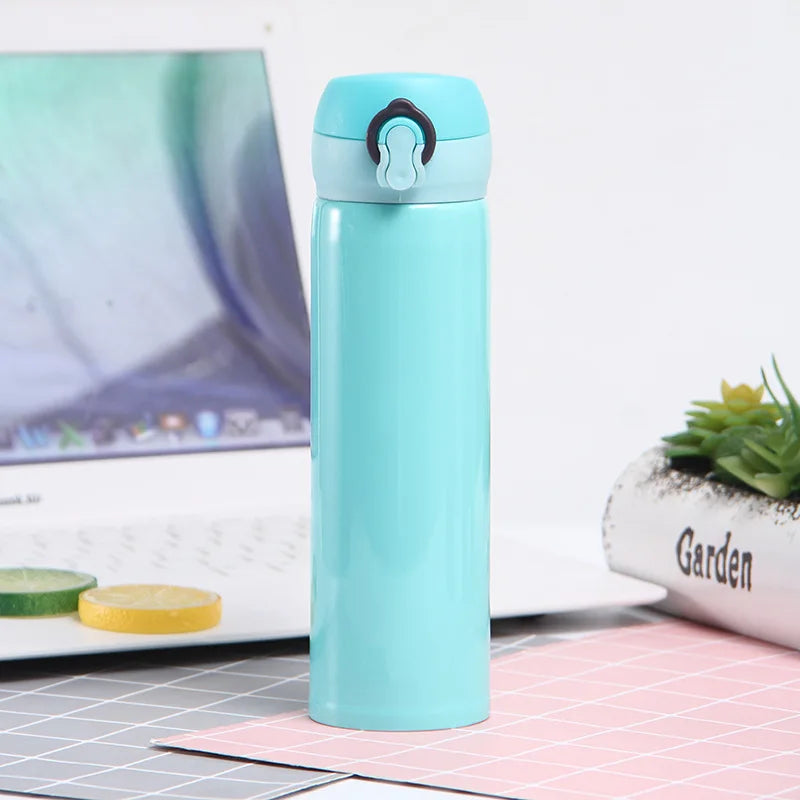 Termo Acero Inox 500ml. Frío/Calor Portátil Turqueza