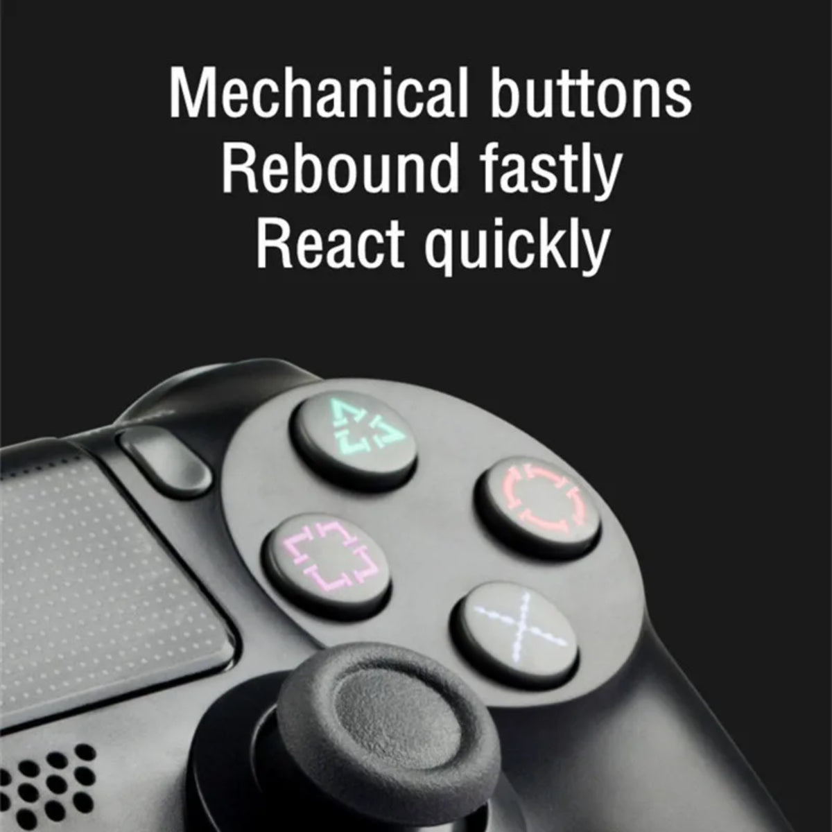 Control Inalámbrico PS4 y PC Bluetooth Negro