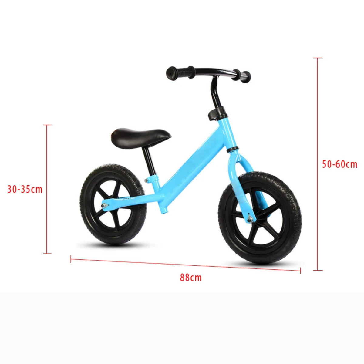 Bicicleta Equilibrio Niños Sin Pedales Aprendizaje Roja