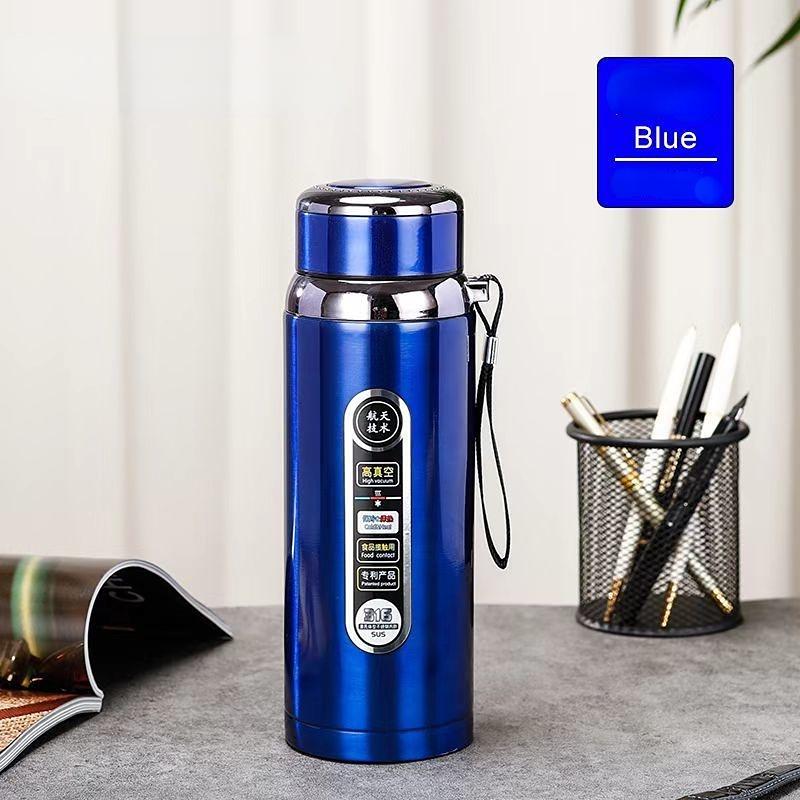 Termo 1 Litro Acero Inoxidable. Gran Capacidad Azul