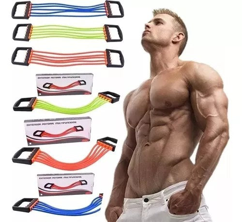 Extensor De Pecho Y Brazos Con 5 Bandas Resistencia