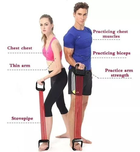 Extensor De Pecho Y Brazos Con 5 Bandas Resistencia
