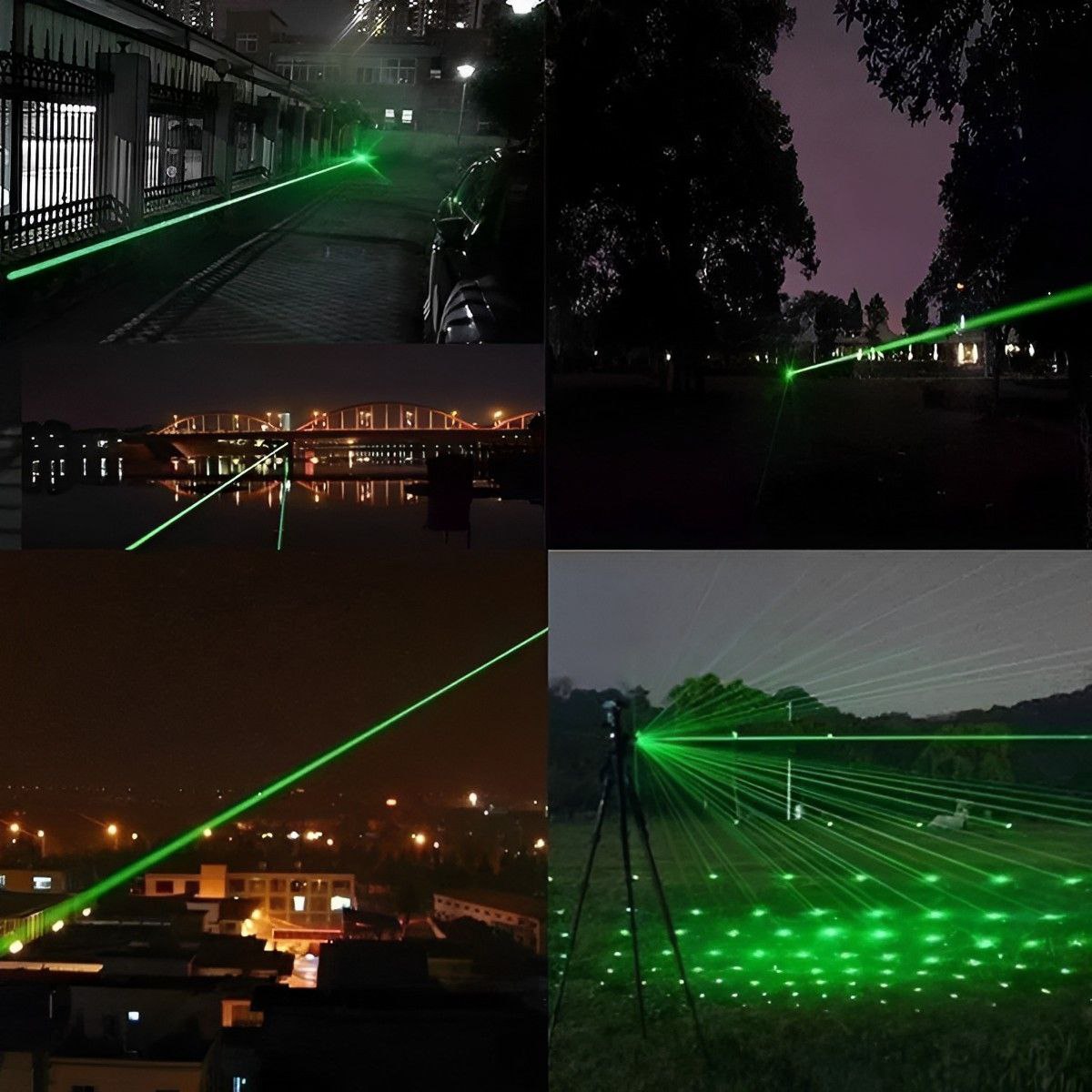 Láser Verde Profesional 1000m Enfoque Ajustable Netzo