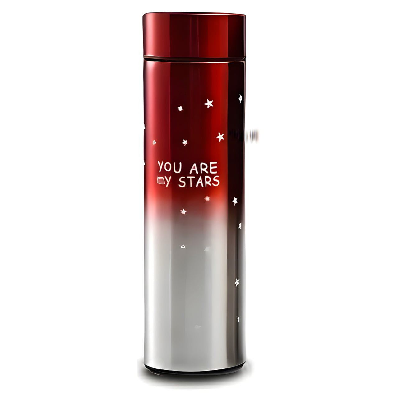 Termo Acero 500ml C/ Pantalla Led Frío/Calor Rojo
