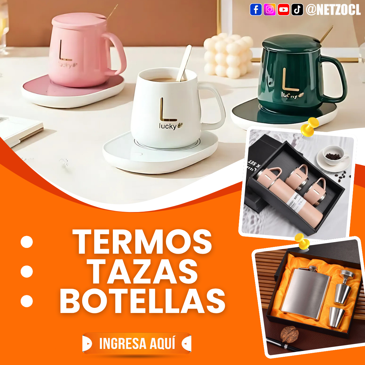 Termos, Tazas y Botellas | Netzo.cl