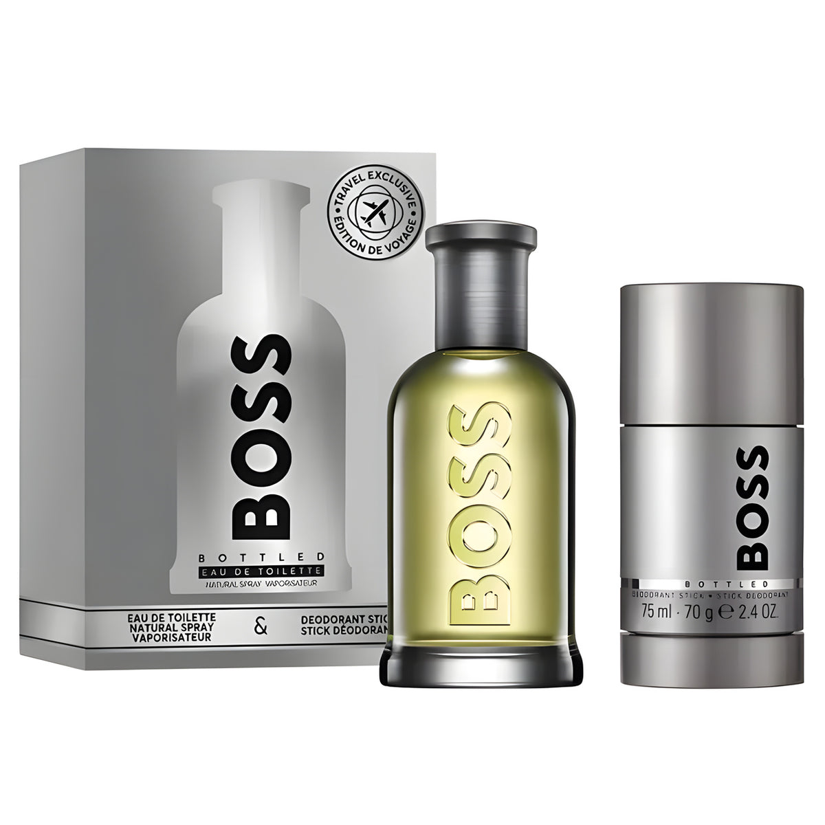 Perfume Hugo Boss Estuche Bottled 100ml EDT + Desodorante 75ml | Netzo Chile