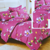 Juego de sábanas de algodón rosado para cama de 1,5 plazas, referencia DEC178 | NETZO Chile