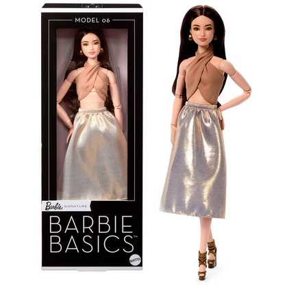Muñeca Barbie Basics Collector 06 Cabello Castaño