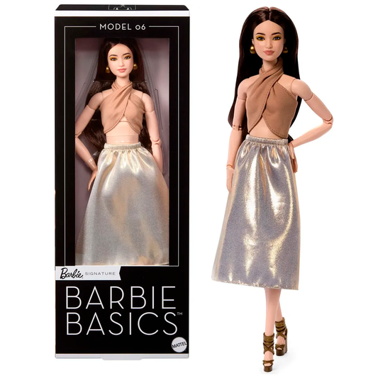 Muñeca Barbie Basics Collector 06 Cabello Castaño