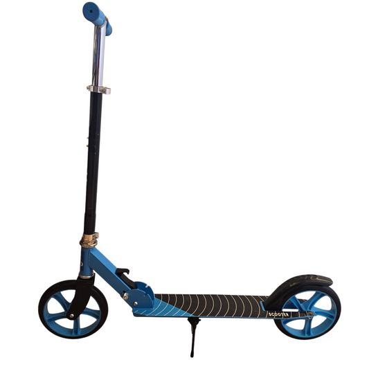 Scooter Monopatín XL Grande Metálico Ajustable Azul/Negro