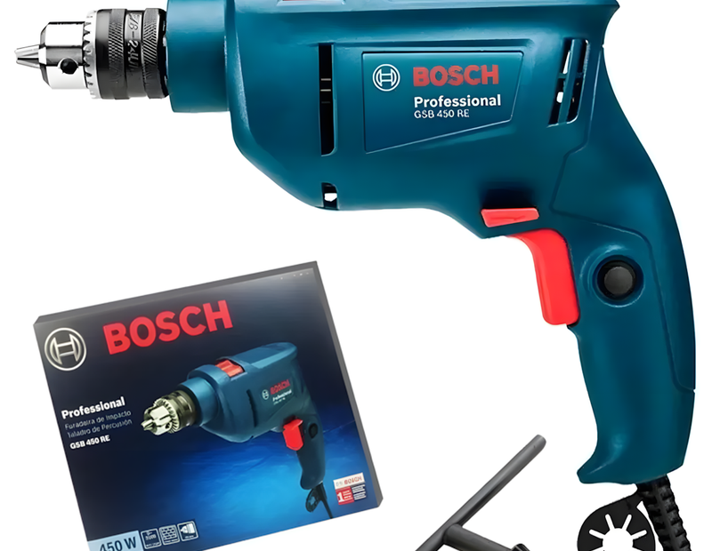 Taladro Percutor Bosch GSB 450 RE 450W 220V 10mm | Netzo Chile
