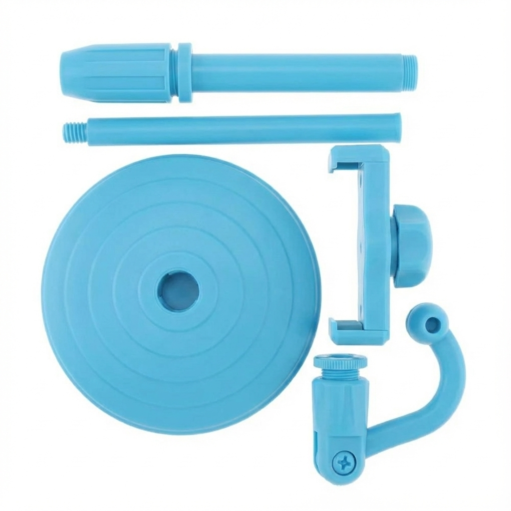 Soporte Celular Escritorio Expandible Ajustable Mesa Celeste