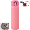 Termo Acero Inox 500ml. Frío/Calor Portátil Rosado | Netzo Chile
