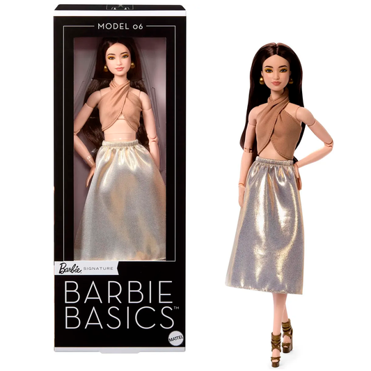 Muñeca Barbie Basics Collector 06 Cabello Castaño