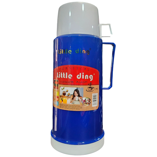 Termo Gran Capacidad 1Lt C/ Taza Mate/Café Azul