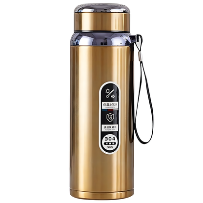 Termo 1 Litro Acero Inoxidable. Gran Capacidad Oro