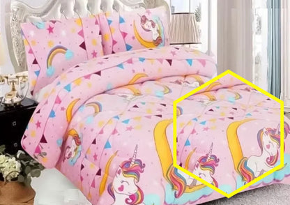 Cubrecama Cobertor Tela Quilt Estampado 1 1/2 plaza, Varios diseños