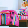 Juego de sábanas de algodón rosado para cama de 1,5 plazas, referencia DEC185 | NETZO Chile