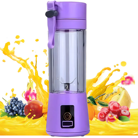 Juguera Licuadora 380ml Portátil USB Recargable Morado