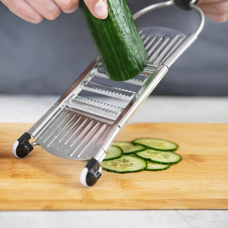 Picador y Rallador Metalico de Verduras Y Queso Multifuncional 6 en 1