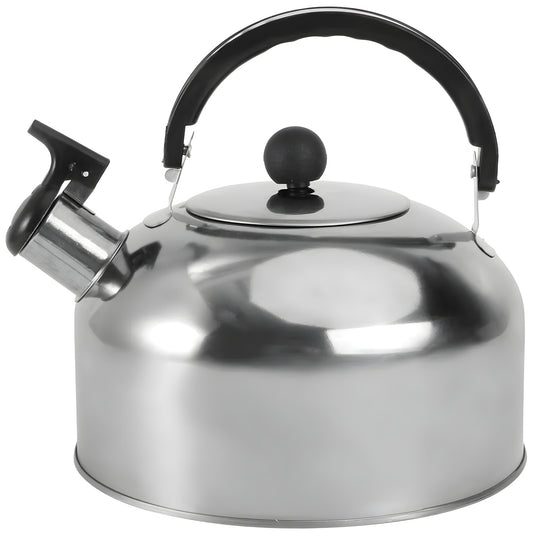 Tetera Acero Inox 1.8L Silbato Abre Fácil Cocina Plata