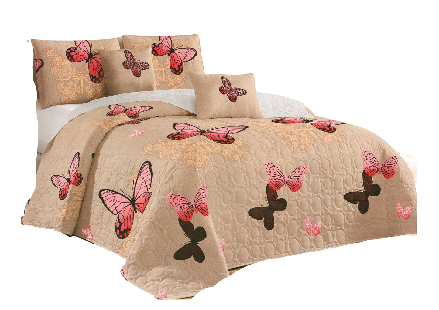 Cubrecama Cobertor Tela Quilt Estampado 1 1/2 plaza, Varios diseños