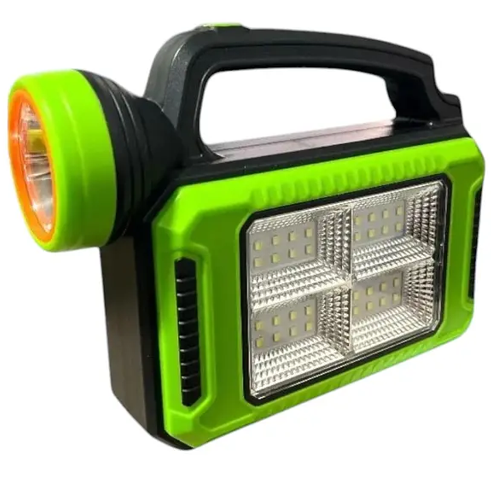 Lámpara Linterna Solar USB Recargable Power Bank Verde
