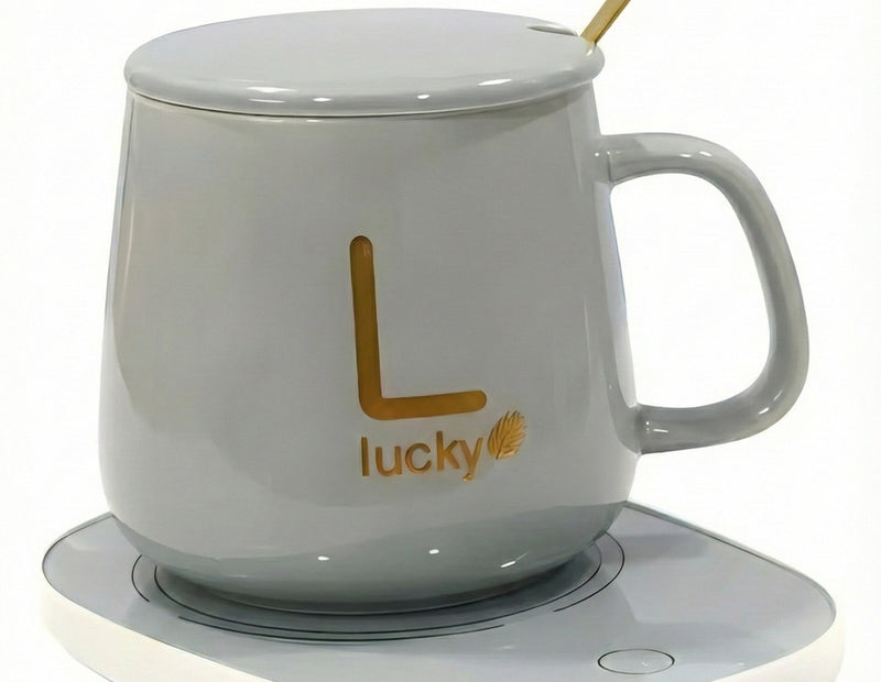 Taza con Calentador Eléctrico + Cuchara Blanca | Netzo.cl