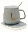 Taza con Calentador Eléctrico + Cuchara Blanca | Netzo.cl
