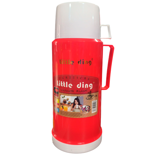 Termo Gran Capacidad 1Lt C/ Taza Mate/Café Rojo