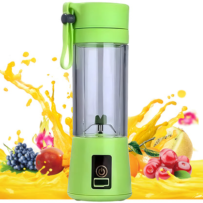 Juguera Licuadora 380ml Portátil USB Recargable Verde