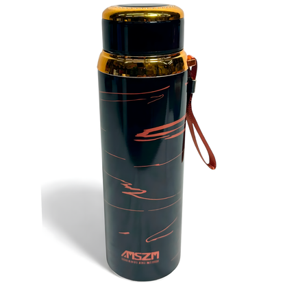 Termo Botella 800ml Acero Inox. Frío/Calor Negro