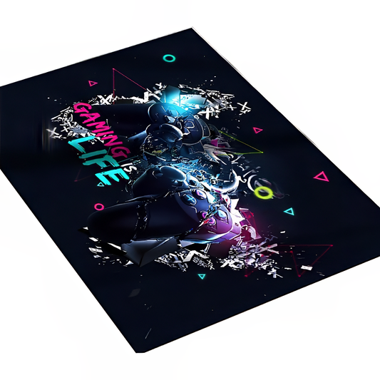 Alfombra Gamer 200x150 Decoración 3D Antideslizante