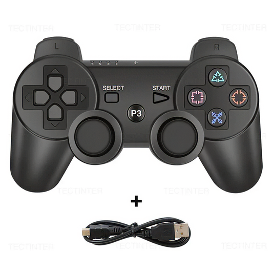 Control Inalámbrico PS3 y PC Bluetooth Negro