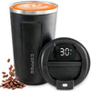 Vaso Térmico Digital 500ml Acero Inox. Negro | Netzo Chile