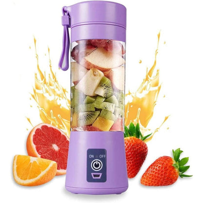 Juguera Licuadora 380ml Portátil USB Recargable Morado