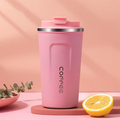 Vaso Térmico Digital 380ml Acero Inox. Rosado