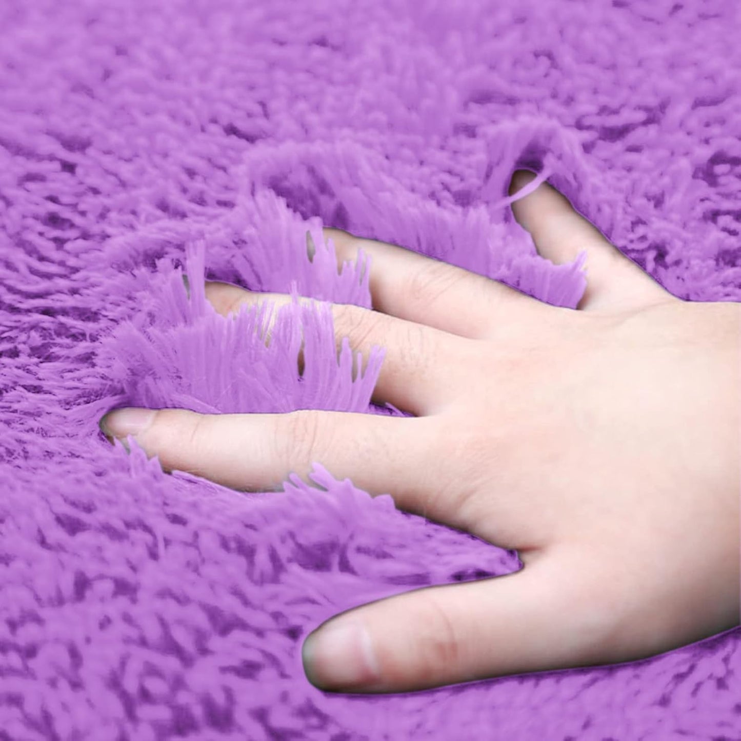 Set Baño Alfombra Peludito 3 Piezas Burdeo Netzo